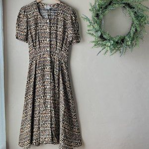 Vintage 90s Maggy London Petites Button Down Dress